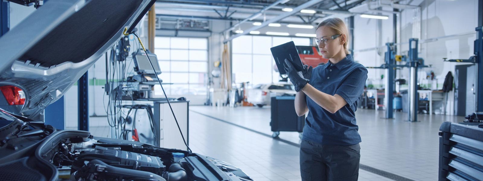 Service Technician In Garage